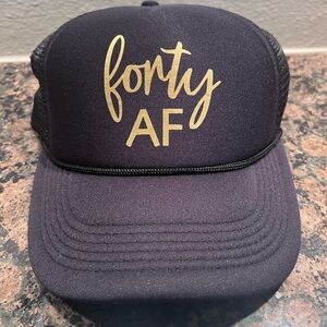 Forty AF - Black and Gold Trucker Hat